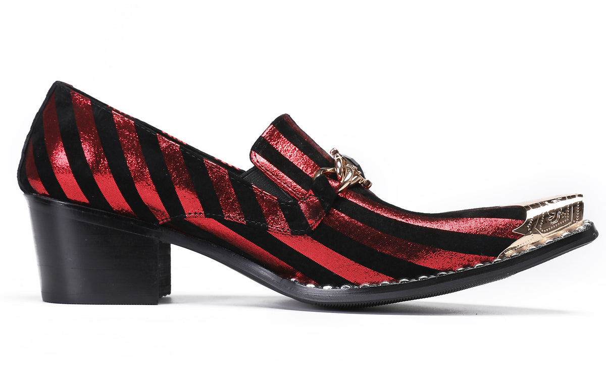 Mens Disco Party Dress Casual Slip On Western Loafers