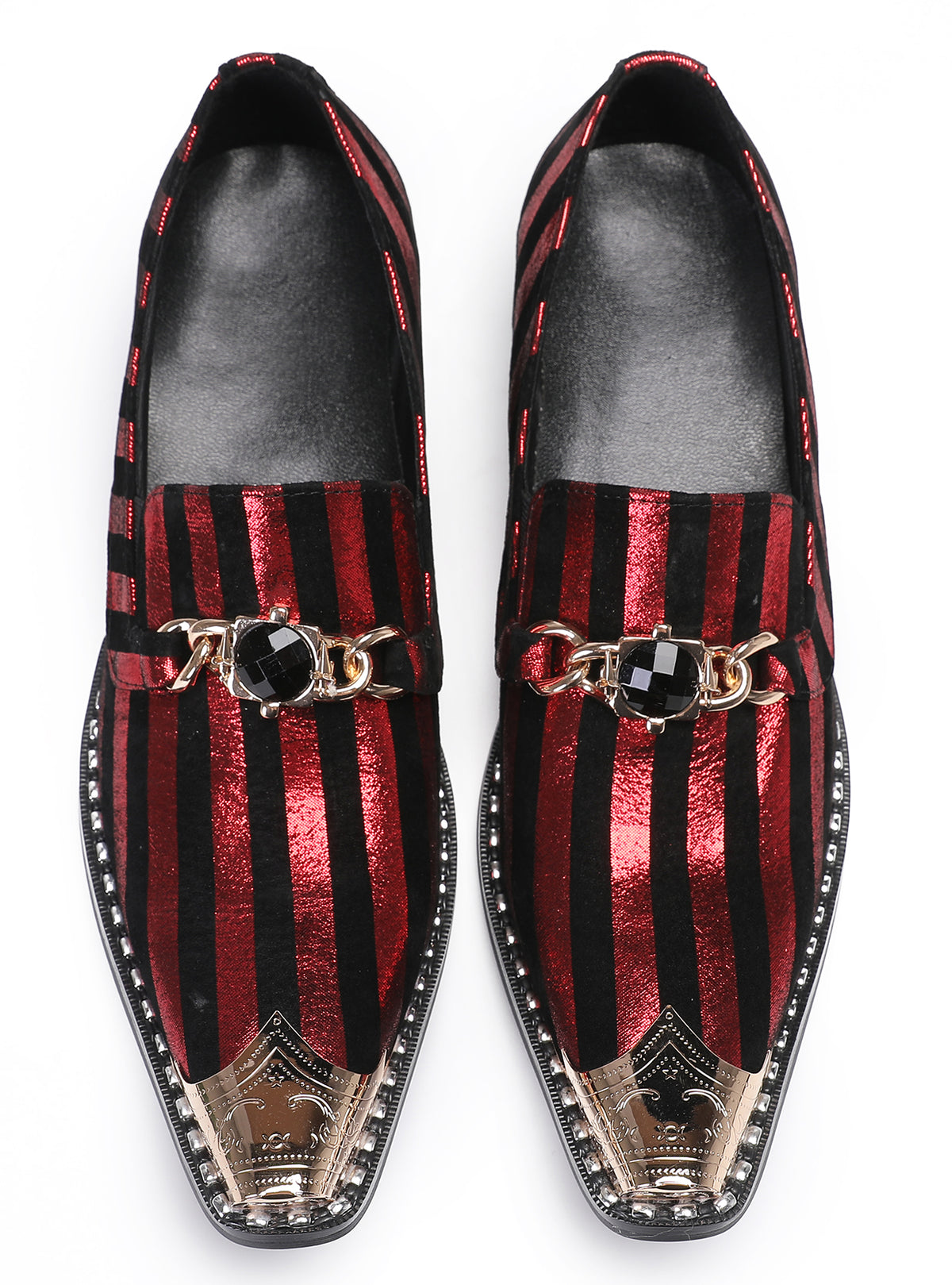 Mens Disco Party Dress Casual Slip On Western Loafers