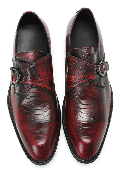 Mens Fashion Dress Casual Monk Strap Slip On Tuxedo Loafers