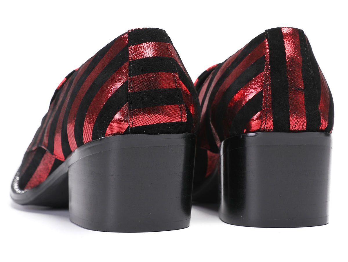 Mens Disco Party Dress Casual Slip On Western Loafers