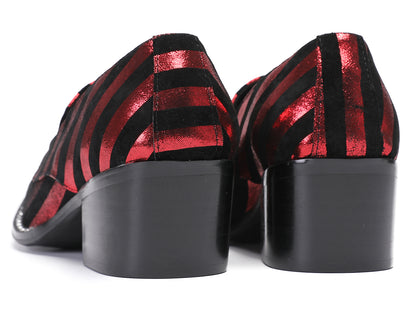 Mens Disco Party Dress Casual Slip On Western Loafers