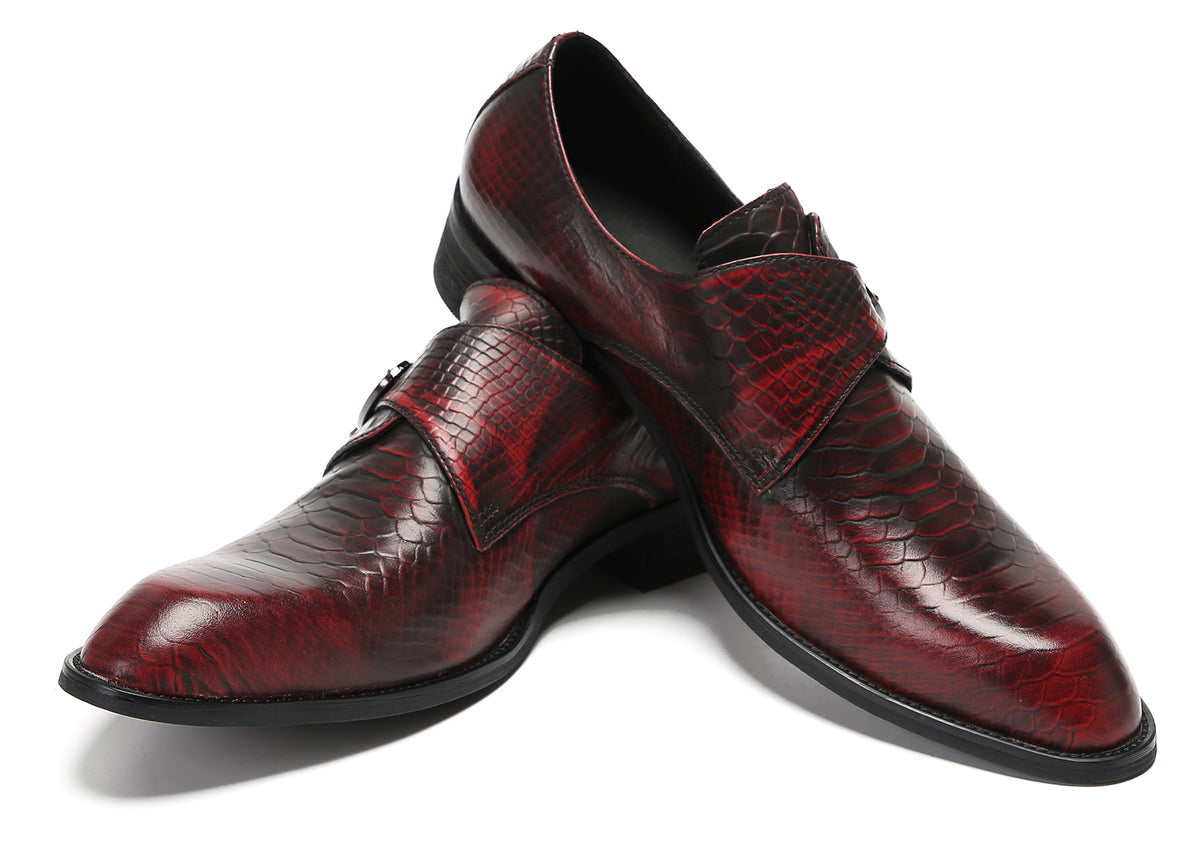 Mens Fashion Dress Casual Monk Strap Slip On Tuxedo Loafers