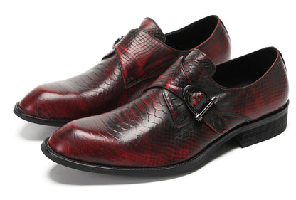 Mens Fashion Dress Casual Monk Strap Slip On Tuxedo Loafers