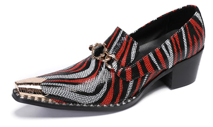 Mens Disco Party Dress Casual Slip On Western Loafers