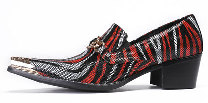 Mens Disco Party Dress Casual Slip On Western Loafers