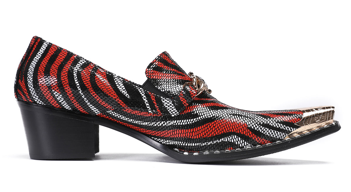 Mens Disco Party Dress Casual Slip On Western Loafers