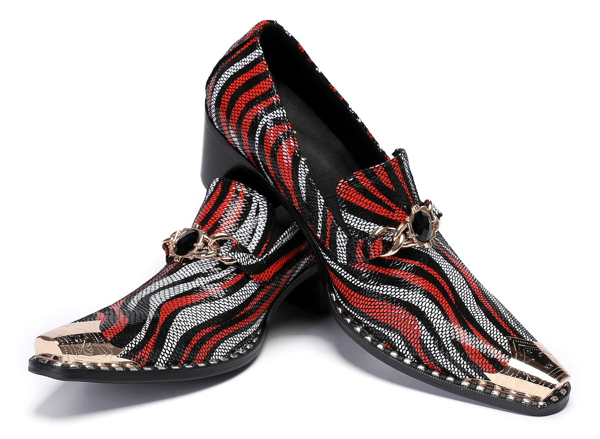Mens Disco Party Dress Casual Slip On Western Loafers