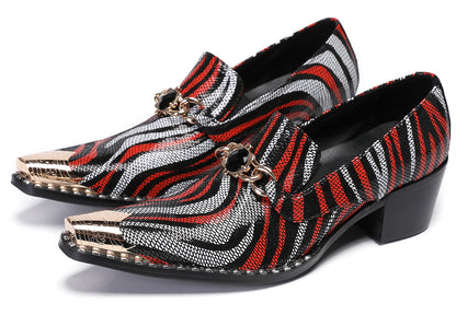 Mens Disco Party Dress Casual Slip On Western Loafers