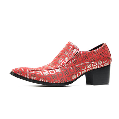 Mens Plain Toe Genuine Leather Horsebit Pump Loafers