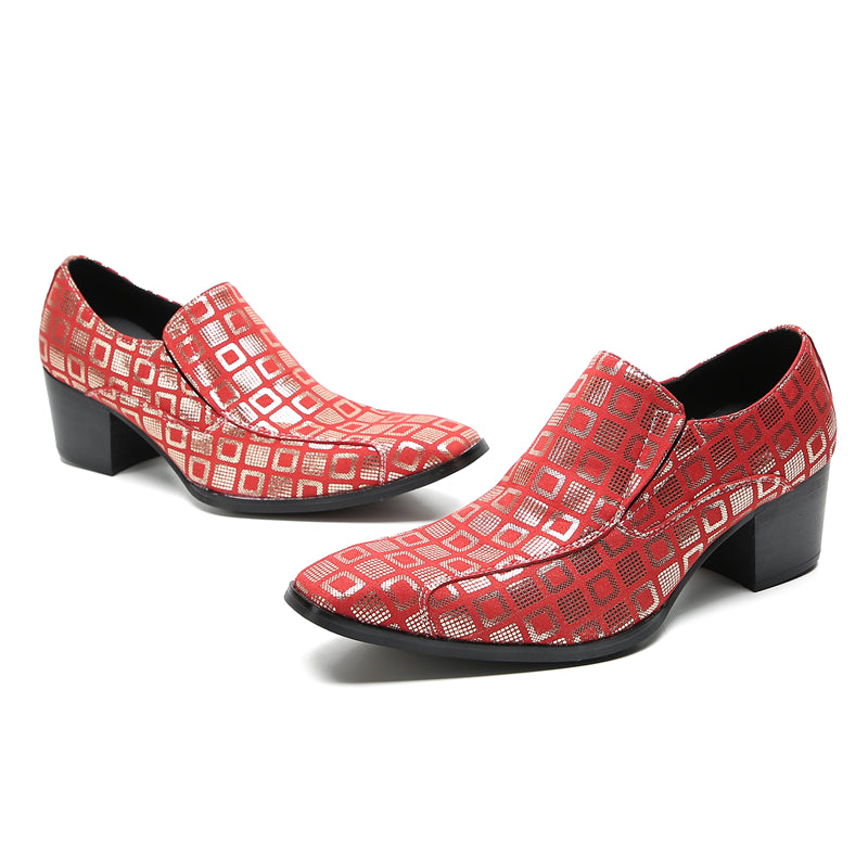 Mens Plain Toe Genuine Leather Horsebit Pump Loafers