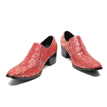 Mens Plain Toe Genuine Leather Horsebit Pump Loafers