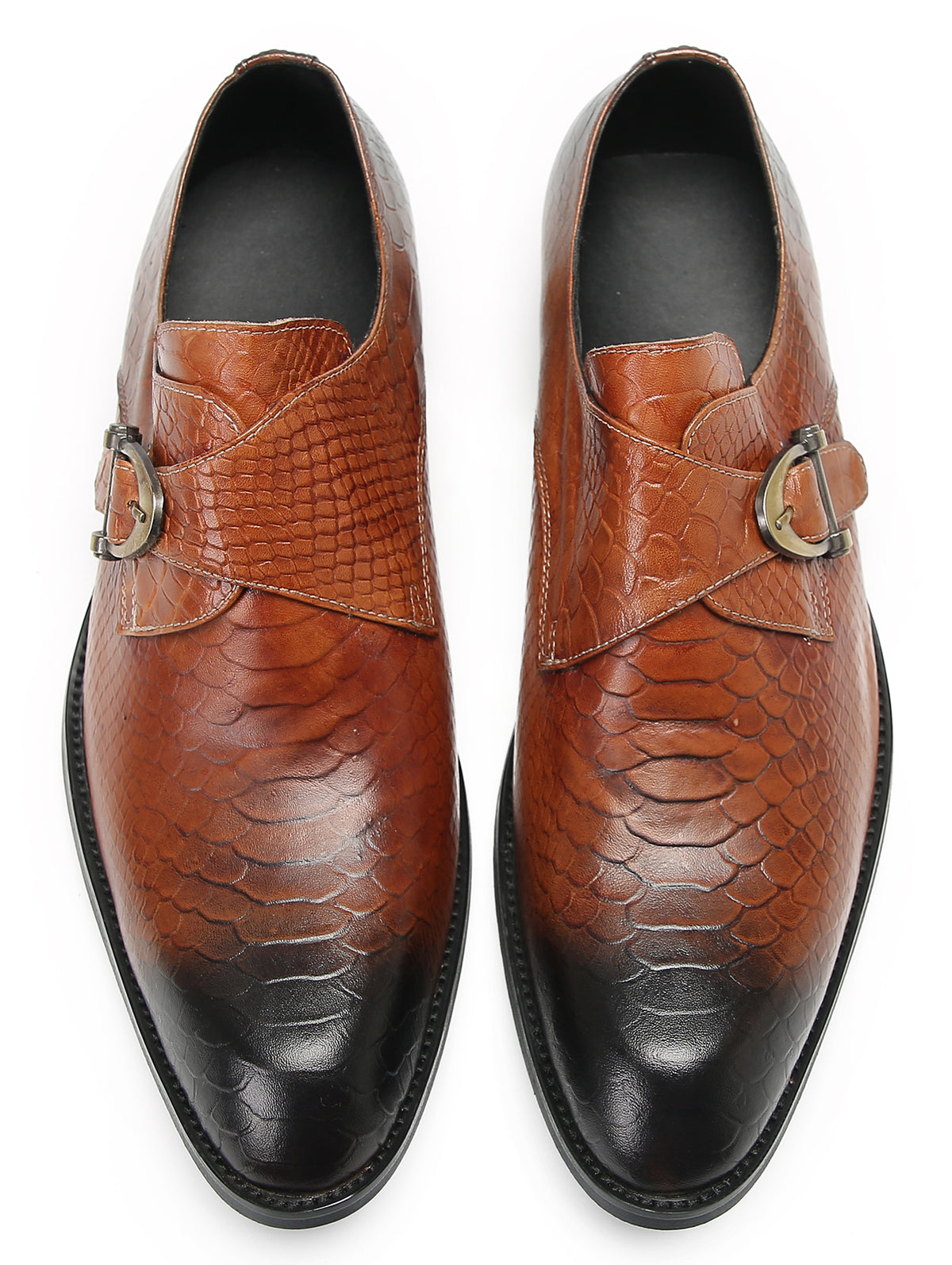 Mens Fashion Dress Casual Monk Strap Slip On Tuxedo Loafers