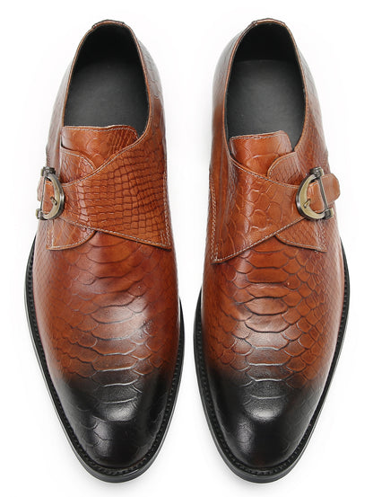 Mens Fashion Dress Casual Monk Strap Slip On Tuxedo Loafers