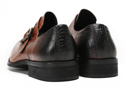 Mens Fashion Dress Casual Monk Strap Slip On Tuxedo Loafers