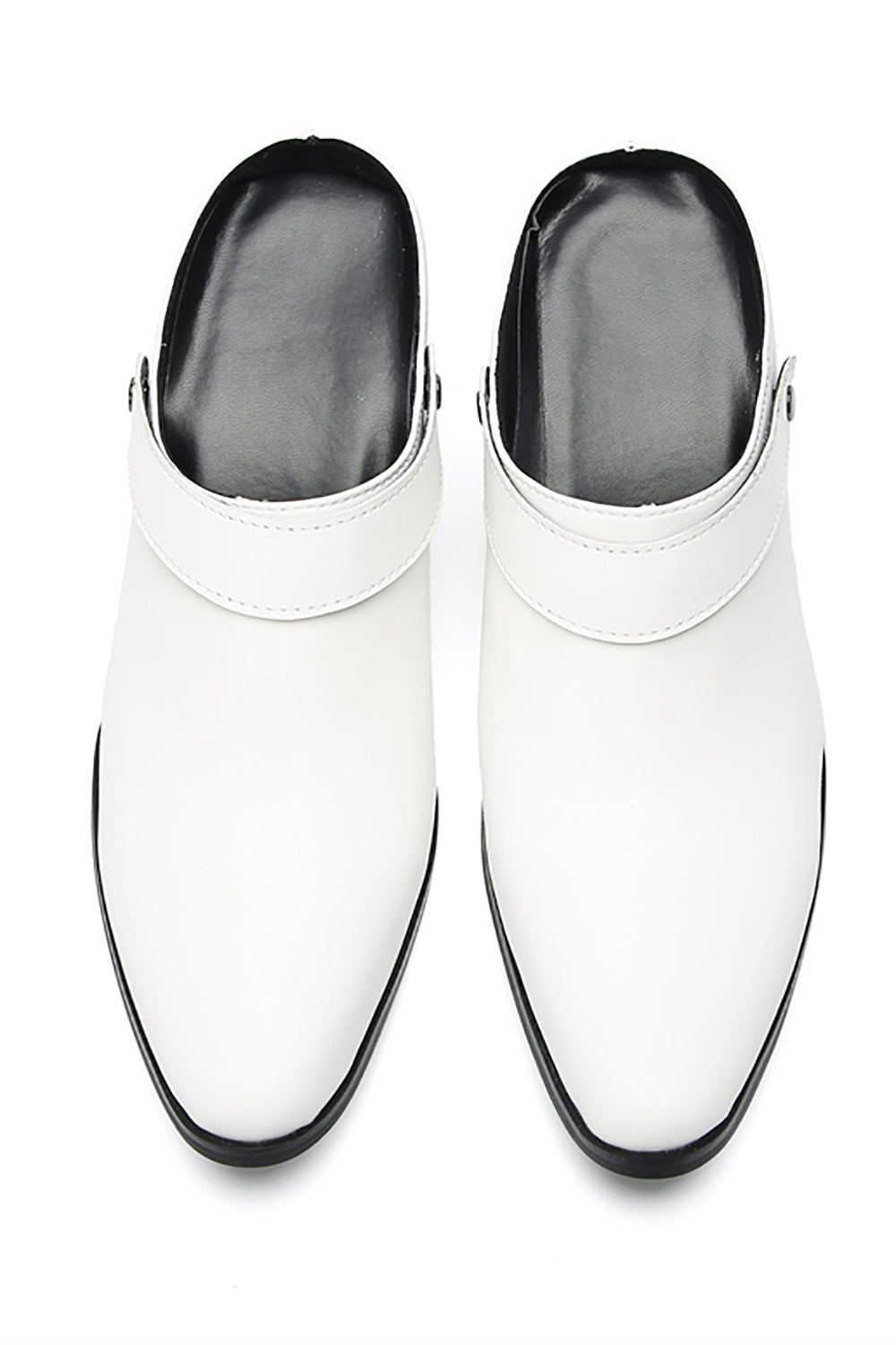 Mens Genunie Leather Mules Slip On Casual Slippers Heel Sandals Clogs Loafers